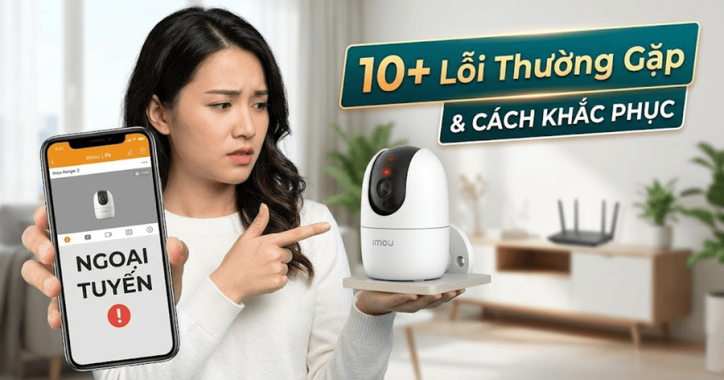 Hướng dẫn khắc phục 10 lỗi camera imou thường gặp nhanh nhất 2026 tại DienSmart