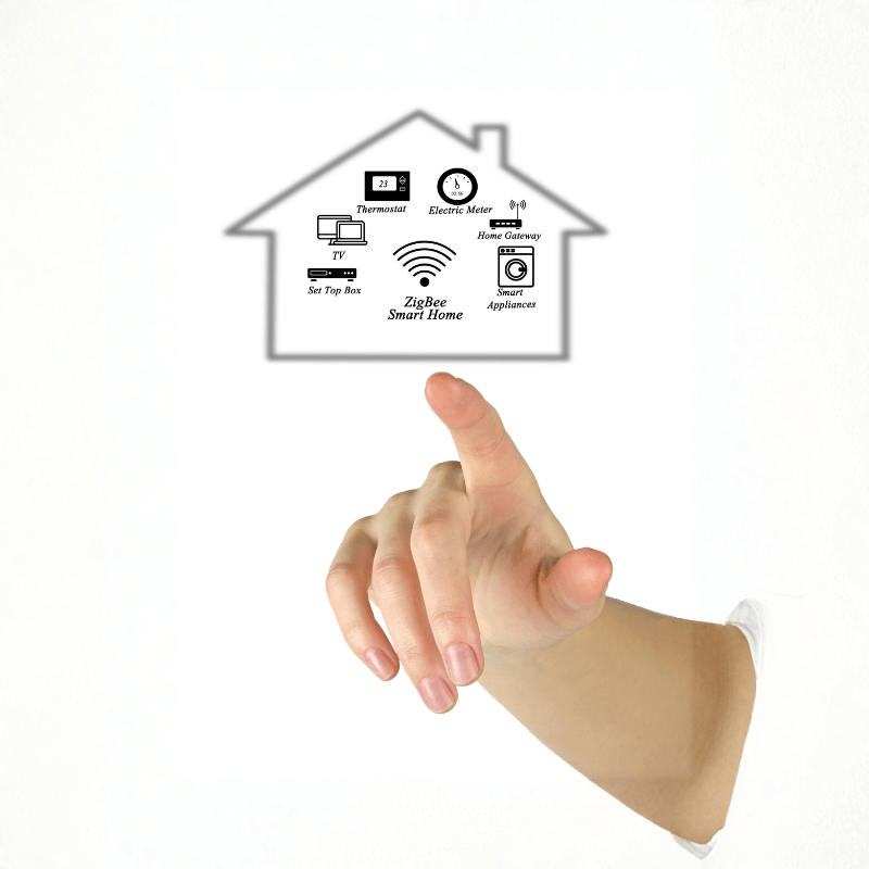 So Sánh Zigbee và Wi-Fi, Bluetooth Smart Home: Nên Chọn Loại Nào? (2026) Mô hình kết nối hệ sinh thái Zigbee Smart Home cho các thiết bị điện thông minh