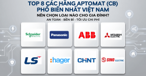 Banner ảnh đại diện bài viết đánh giá các hãng aptomat dân dụng tốt nhất trên thị trường Việt Nam của DienSmart